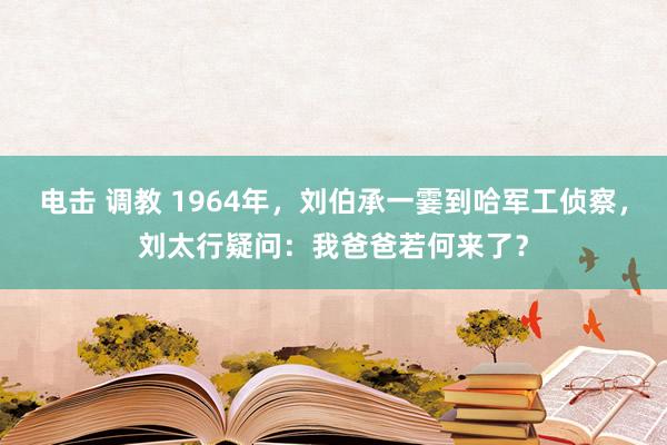 电击 调教 1964年，刘伯承一霎到哈军工侦察，刘太行疑问：我爸爸若何来了？