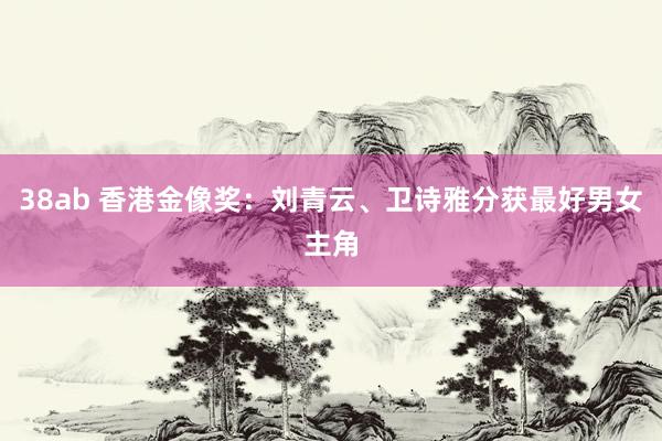 38ab 香港金像奖：刘青云、卫诗雅分获最好男女主角